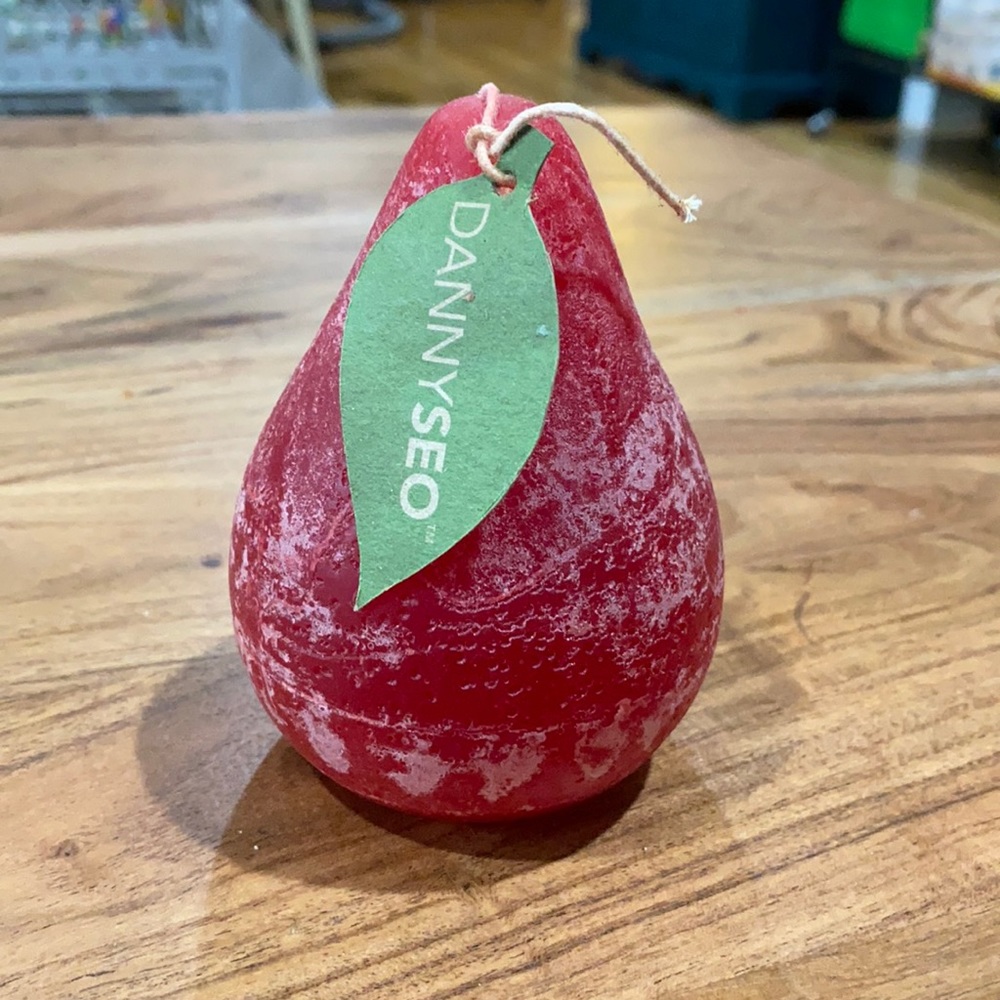 Pear shaped candle